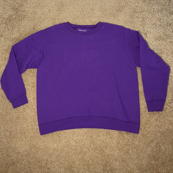 Hanes Purple Sweatshirt - Picture 1 of 4